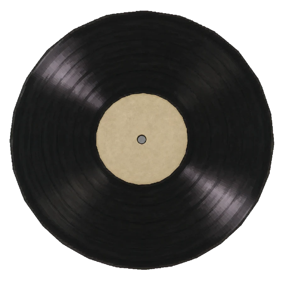 A spinning record